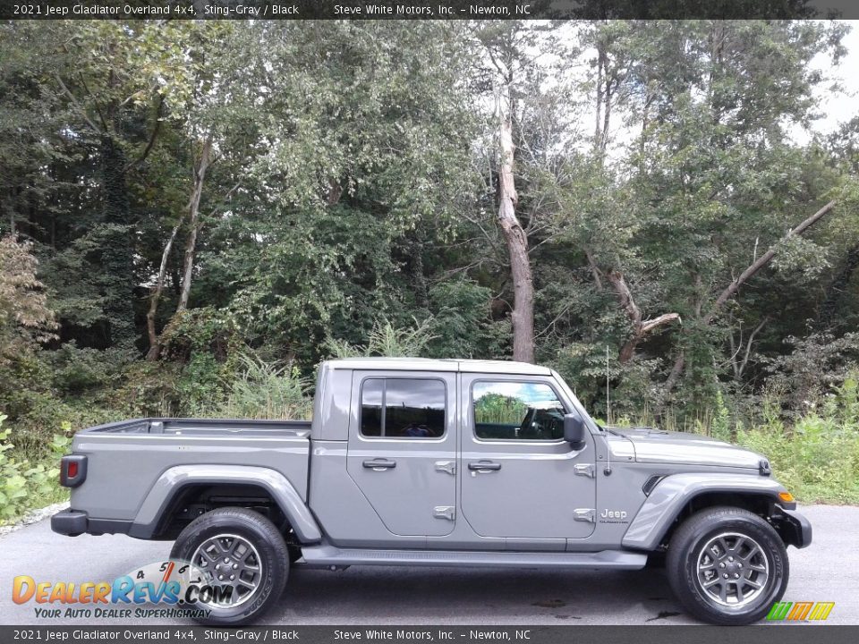 2021 Jeep Gladiator Overland 4x4 Sting-Gray / Black Photo #6