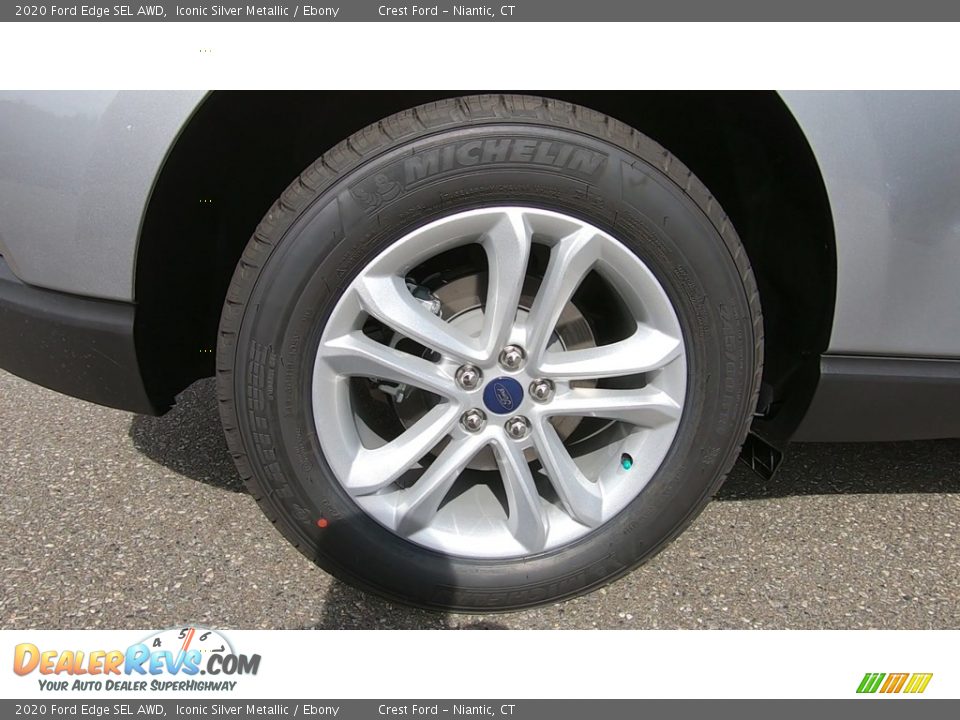 2020 Ford Edge SEL AWD Iconic Silver Metallic / Ebony Photo #22