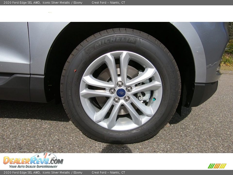 2020 Ford Edge SEL AWD Iconic Silver Metallic / Ebony Photo #27