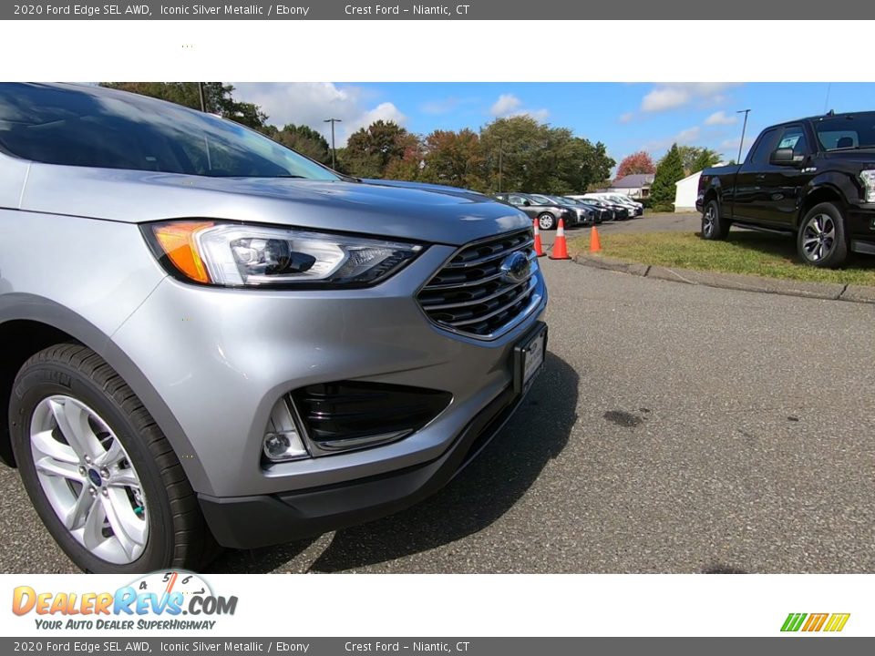 2020 Ford Edge SEL AWD Iconic Silver Metallic / Ebony Photo #28