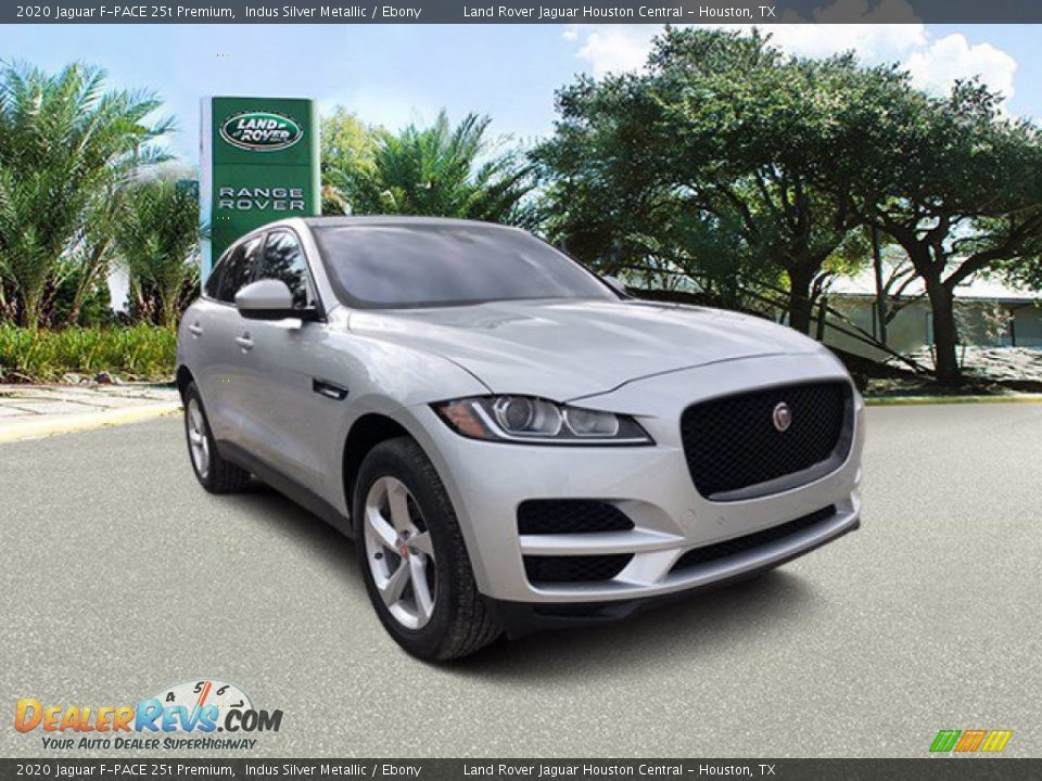 2020 Jaguar F-PACE 25t Premium Indus Silver Metallic / Ebony Photo #11