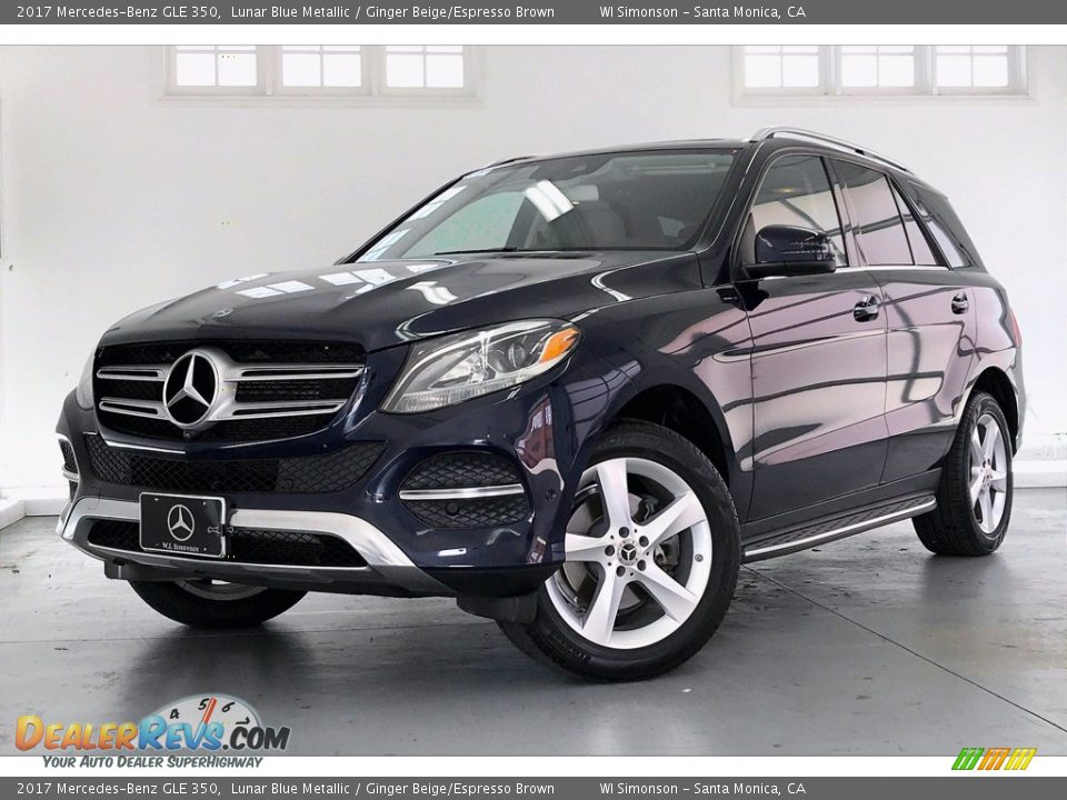 2017 Mercedes-Benz GLE 350 Lunar Blue Metallic / Ginger Beige/Espresso Brown Photo #12