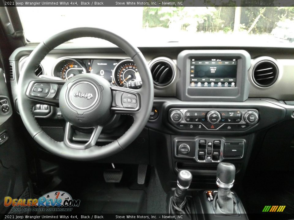 Dashboard of 2021 Jeep Wrangler Unlimited Willys 4x4 Photo #17