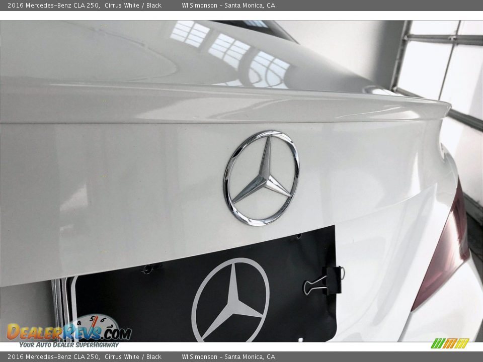 2016 Mercedes-Benz CLA 250 Cirrus White / Black Photo #7