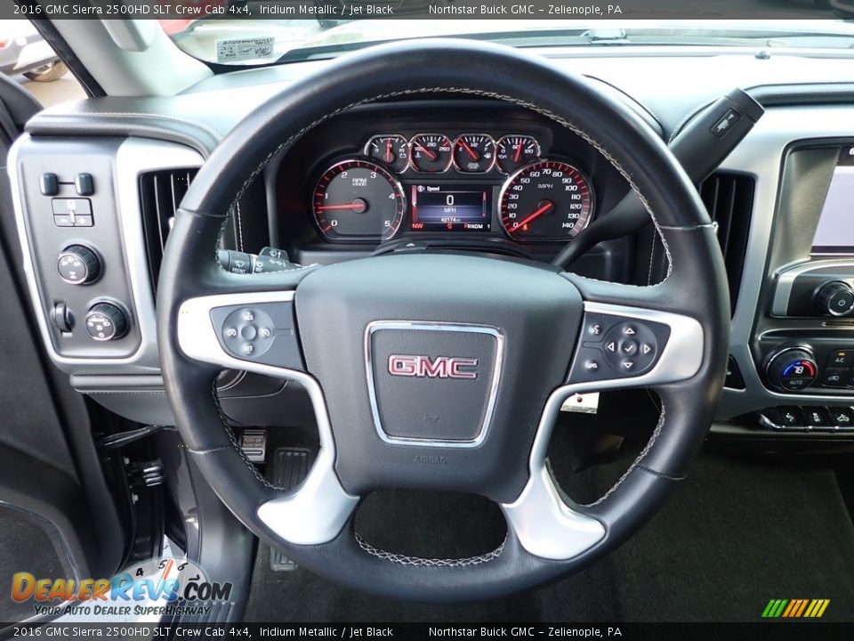 2016 GMC Sierra 2500HD SLT Crew Cab 4x4 Steering Wheel Photo #22