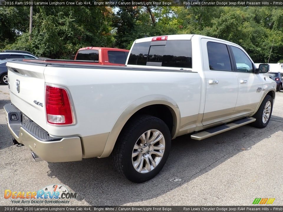 Bright White 2016 Ram 1500 Laramie Longhorn Crew Cab 4x4 Photo #4