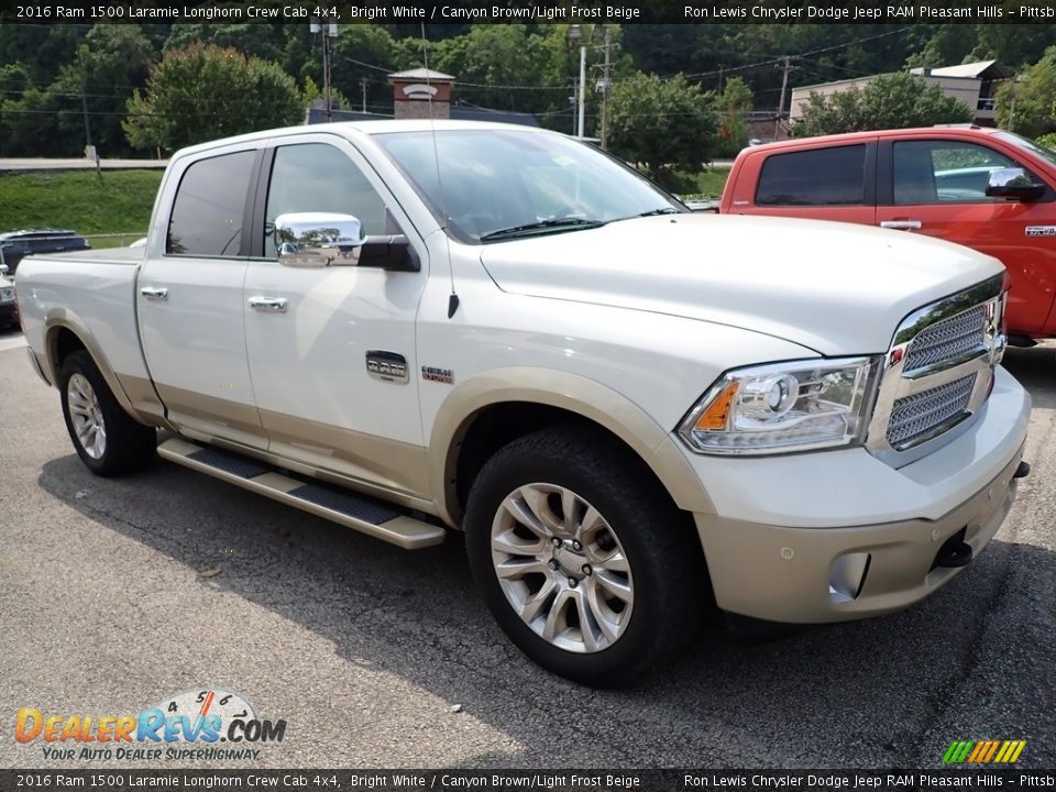 Bright White 2016 Ram 1500 Laramie Longhorn Crew Cab 4x4 Photo #5