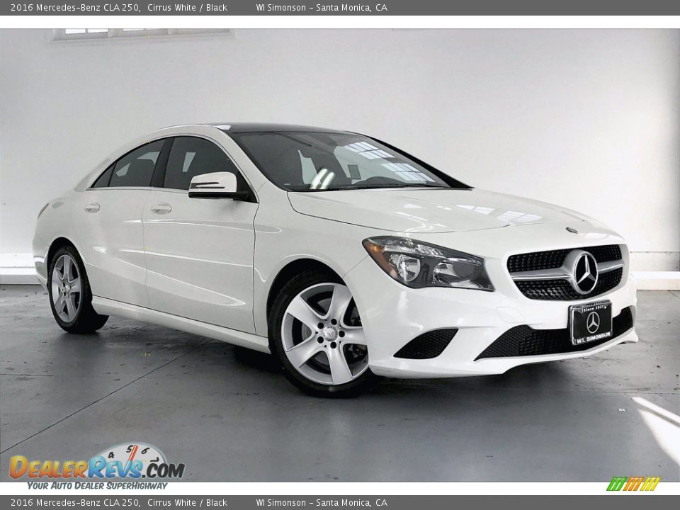 2016 Mercedes-Benz CLA 250 Cirrus White / Black Photo #34