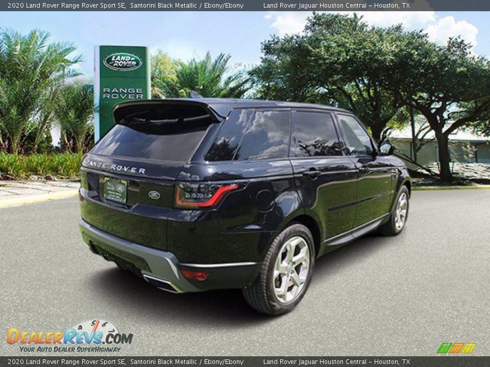 2020 Land Rover Range Rover Sport SE Santorini Black Metallic / Ebony/Ebony Photo #3