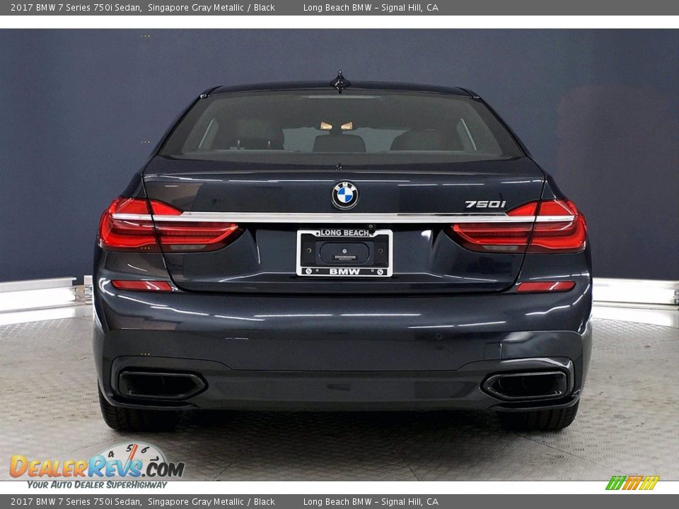 2017 BMW 7 Series 750i Sedan Singapore Gray Metallic / Black Photo #3