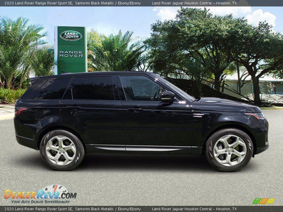 2020 Land Rover Range Rover Sport SE Santorini Black Metallic / Ebony/Ebony Photo #7