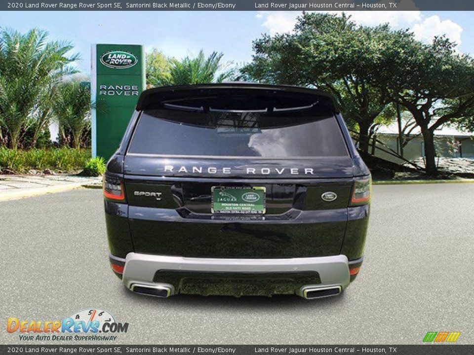 2020 Land Rover Range Rover Sport SE Santorini Black Metallic / Ebony/Ebony Photo #9
