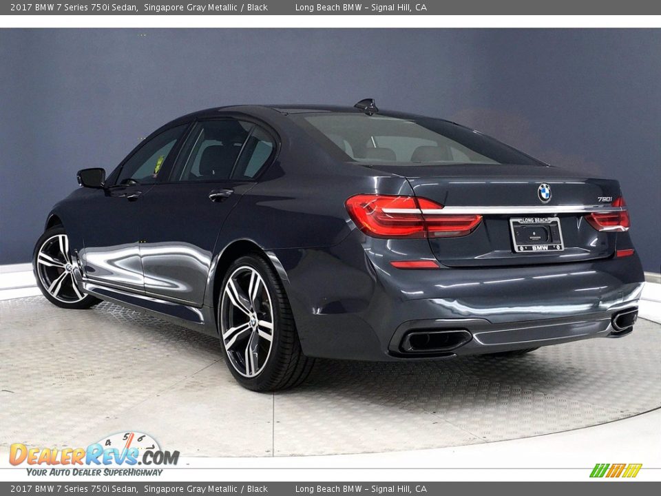 2017 BMW 7 Series 750i Sedan Singapore Gray Metallic / Black Photo #10