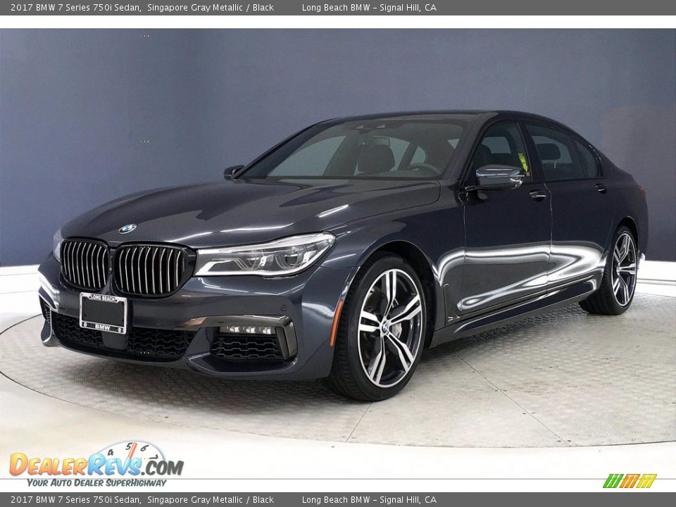 2017 BMW 7 Series 750i Sedan Singapore Gray Metallic / Black Photo #12