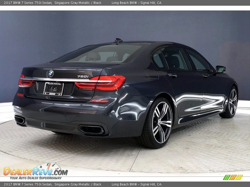 2017 BMW 7 Series 750i Sedan Singapore Gray Metallic / Black Photo #13