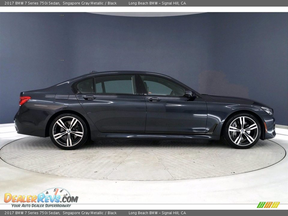 2017 BMW 7 Series 750i Sedan Singapore Gray Metallic / Black Photo #14