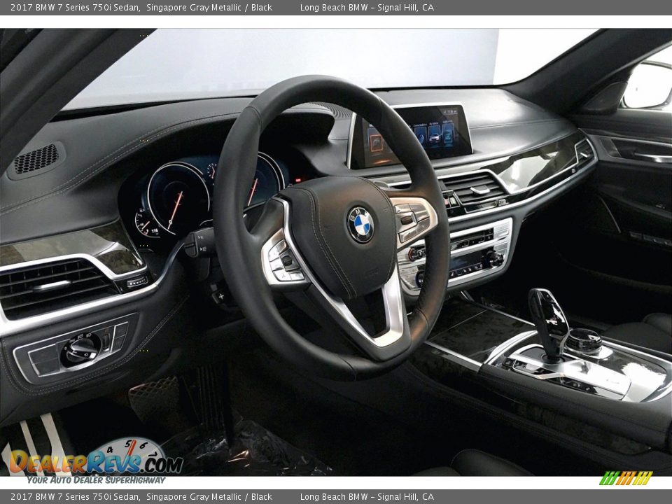 2017 BMW 7 Series 750i Sedan Singapore Gray Metallic / Black Photo #21