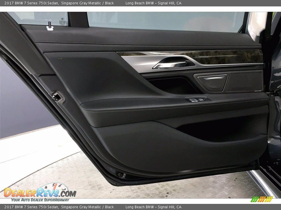 2017 BMW 7 Series 750i Sedan Singapore Gray Metallic / Black Photo #25