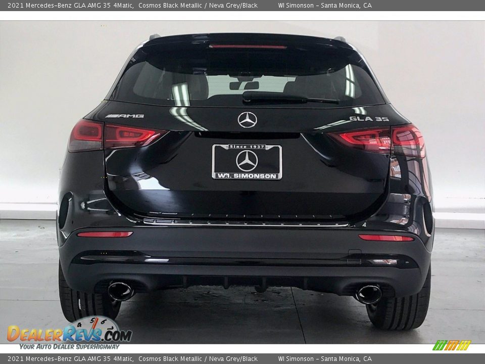 2021 Mercedes-Benz GLA AMG 35 4Matic Cosmos Black Metallic / Neva Grey/Black Photo #3