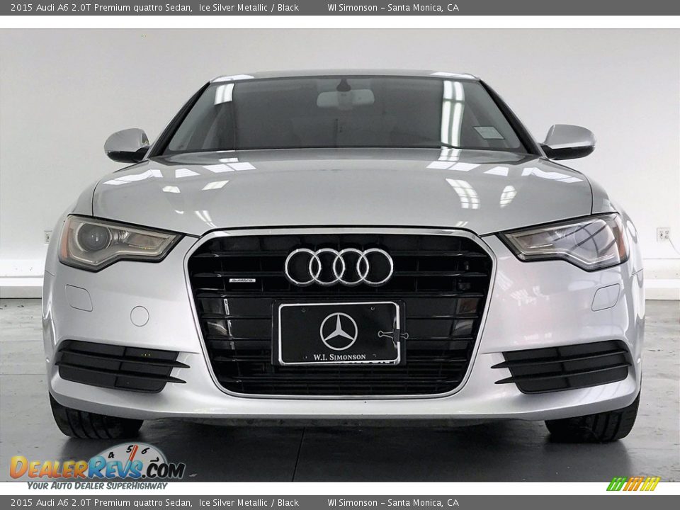 2015 Audi A6 2.0T Premium quattro Sedan Ice Silver Metallic / Black Photo #2