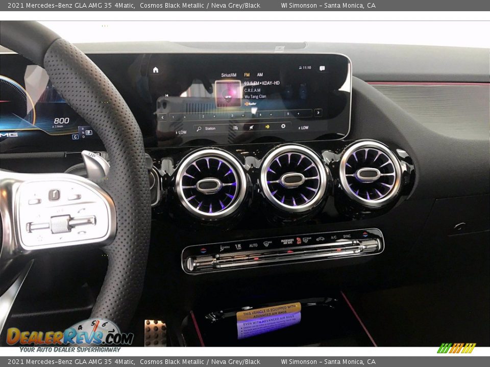 2021 Mercedes-Benz GLA AMG 35 4Matic Cosmos Black Metallic / Neva Grey/Black Photo #6