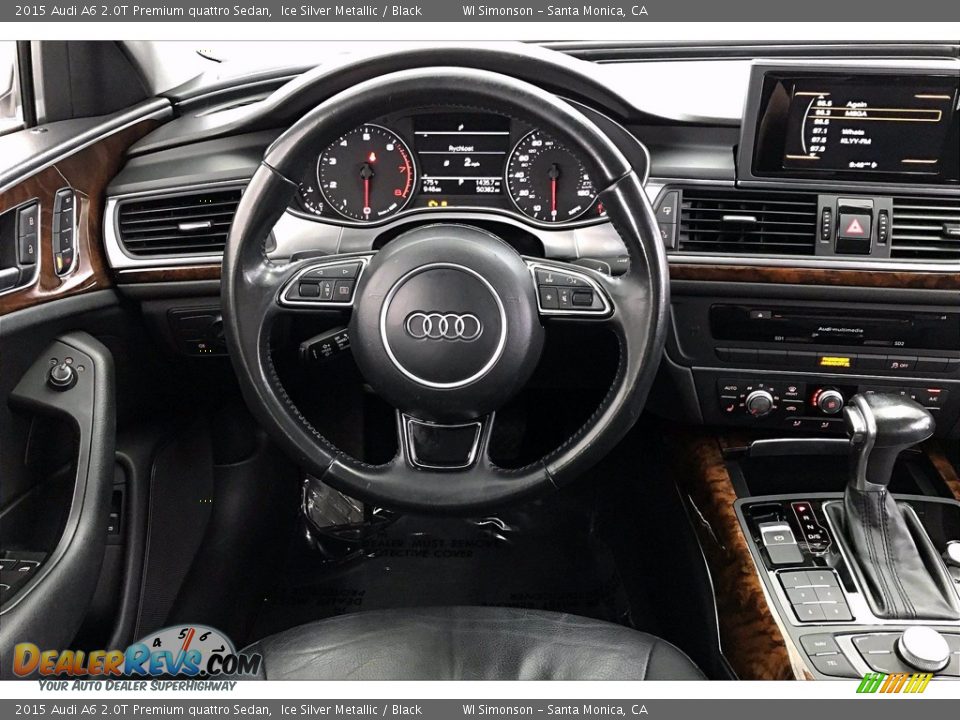2015 Audi A6 2.0T Premium quattro Sedan Ice Silver Metallic / Black Photo #4