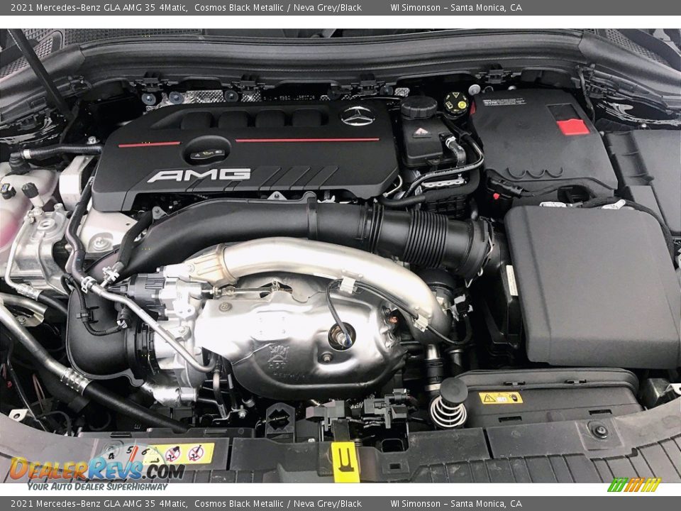 2021 Mercedes-Benz GLA AMG 35 4Matic Cosmos Black Metallic / Neva Grey/Black Photo #8
