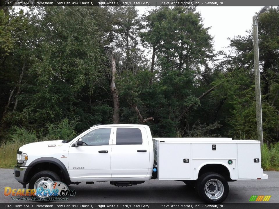 2020 Ram 4500 Tradesman Crew Cab 4x4 Chassis Bright White / Black/Diesel Gray Photo #1