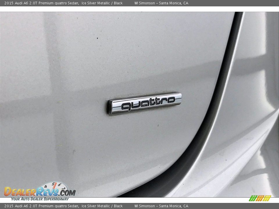 2015 Audi A6 2.0T Premium quattro Sedan Ice Silver Metallic / Black Photo #7