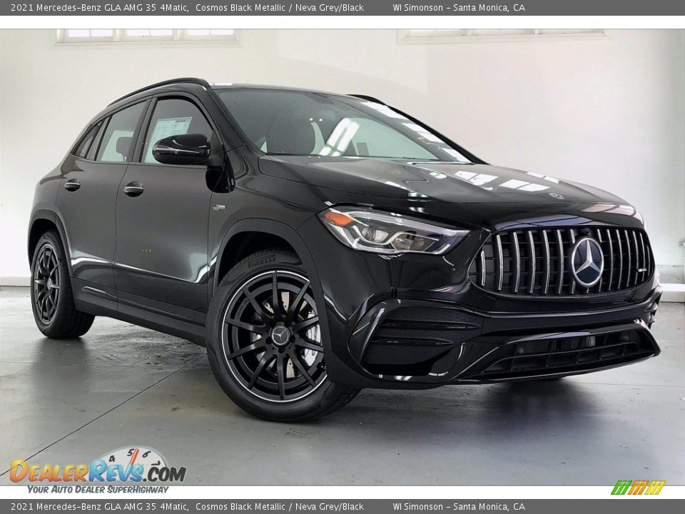 2021 Mercedes-Benz GLA AMG 35 4Matic Cosmos Black Metallic / Neva Grey/Black Photo #12