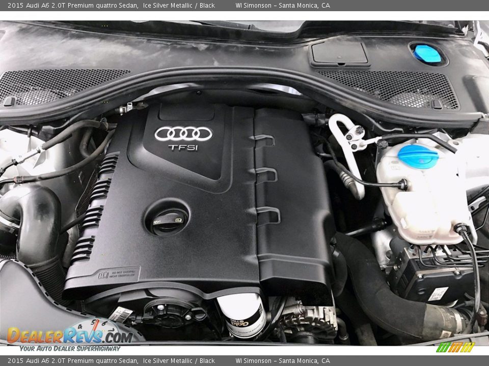 2015 Audi A6 2.0T Premium quattro Sedan Ice Silver Metallic / Black Photo #9