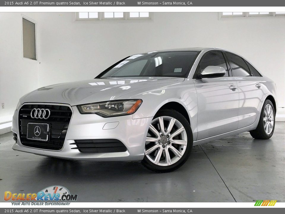 2015 Audi A6 2.0T Premium quattro Sedan Ice Silver Metallic / Black Photo #12