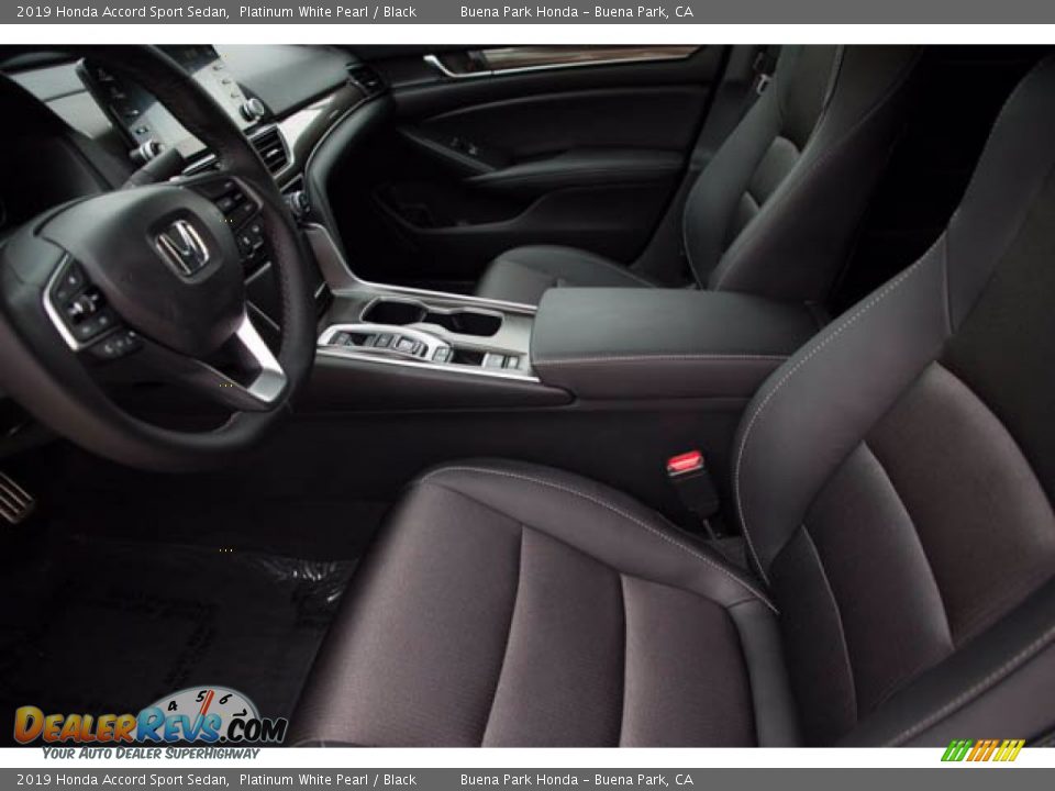 2019 Honda Accord Sport Sedan Platinum White Pearl / Black Photo #3