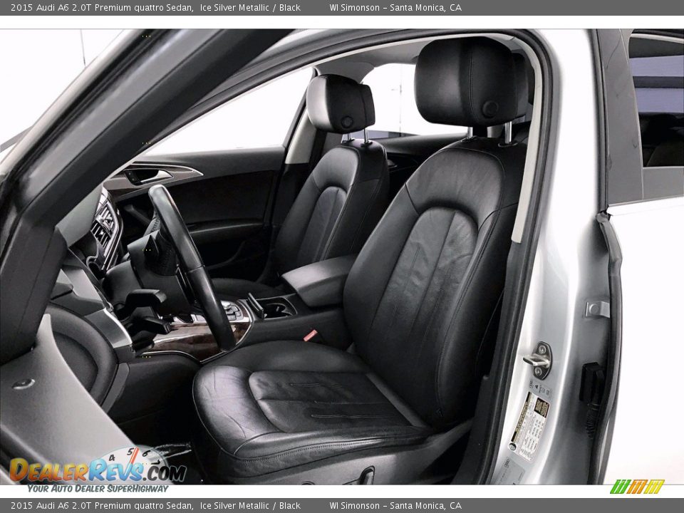 2015 Audi A6 2.0T Premium quattro Sedan Ice Silver Metallic / Black Photo #14