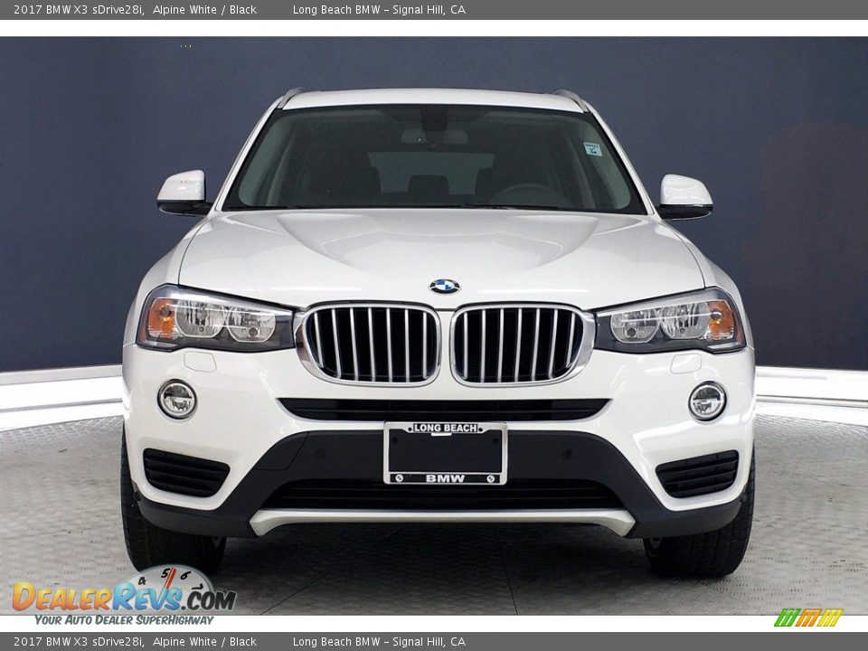 2017 BMW X3 sDrive28i Alpine White / Black Photo #2