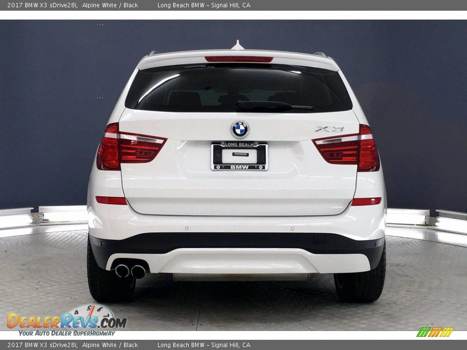 2017 BMW X3 sDrive28i Alpine White / Black Photo #3