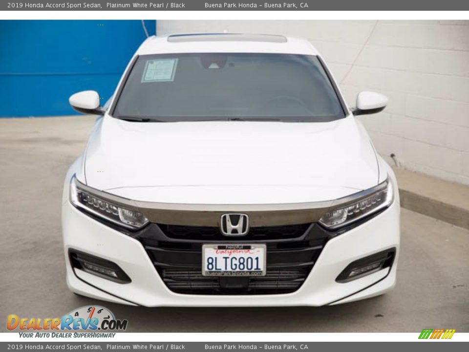 2019 Honda Accord Sport Sedan Platinum White Pearl / Black Photo #7