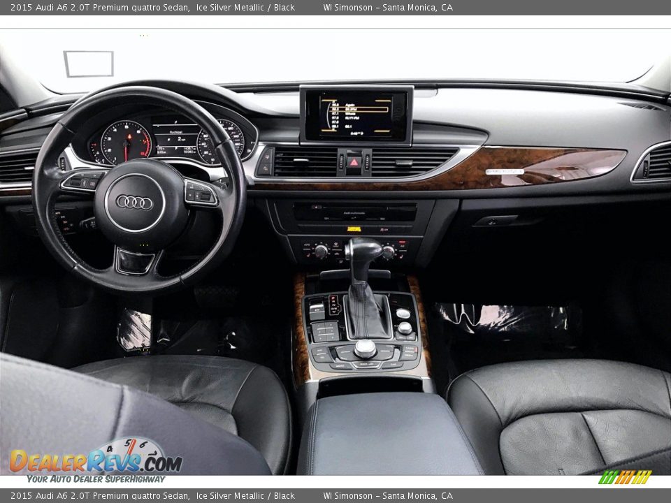 2015 Audi A6 2.0T Premium quattro Sedan Ice Silver Metallic / Black Photo #17
