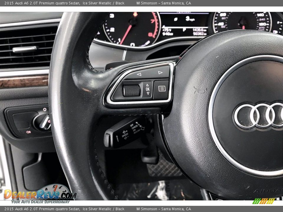 2015 Audi A6 2.0T Premium quattro Sedan Ice Silver Metallic / Black Photo #18
