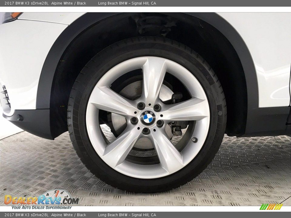 2017 BMW X3 sDrive28i Alpine White / Black Photo #8