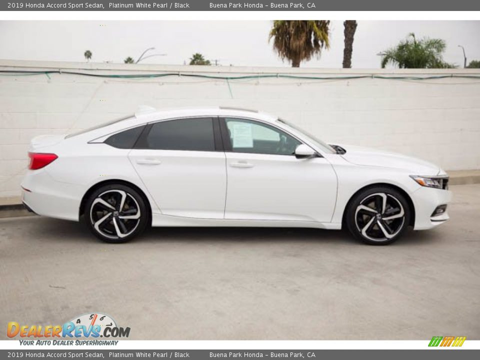 2019 Honda Accord Sport Sedan Platinum White Pearl / Black Photo #12