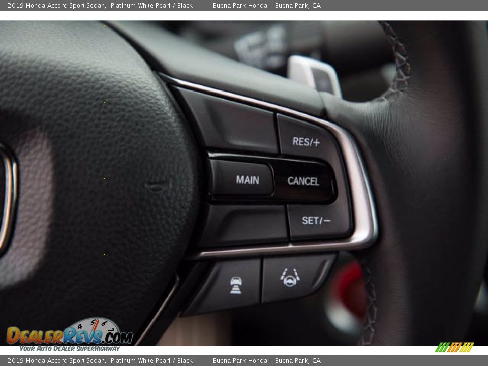 2019 Honda Accord Sport Sedan Platinum White Pearl / Black Photo #15