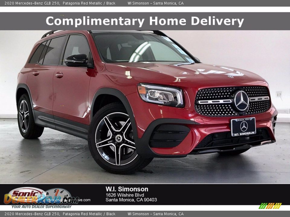 2020 Mercedes-Benz GLB 250 Patagonia Red Metallic / Black Photo #1