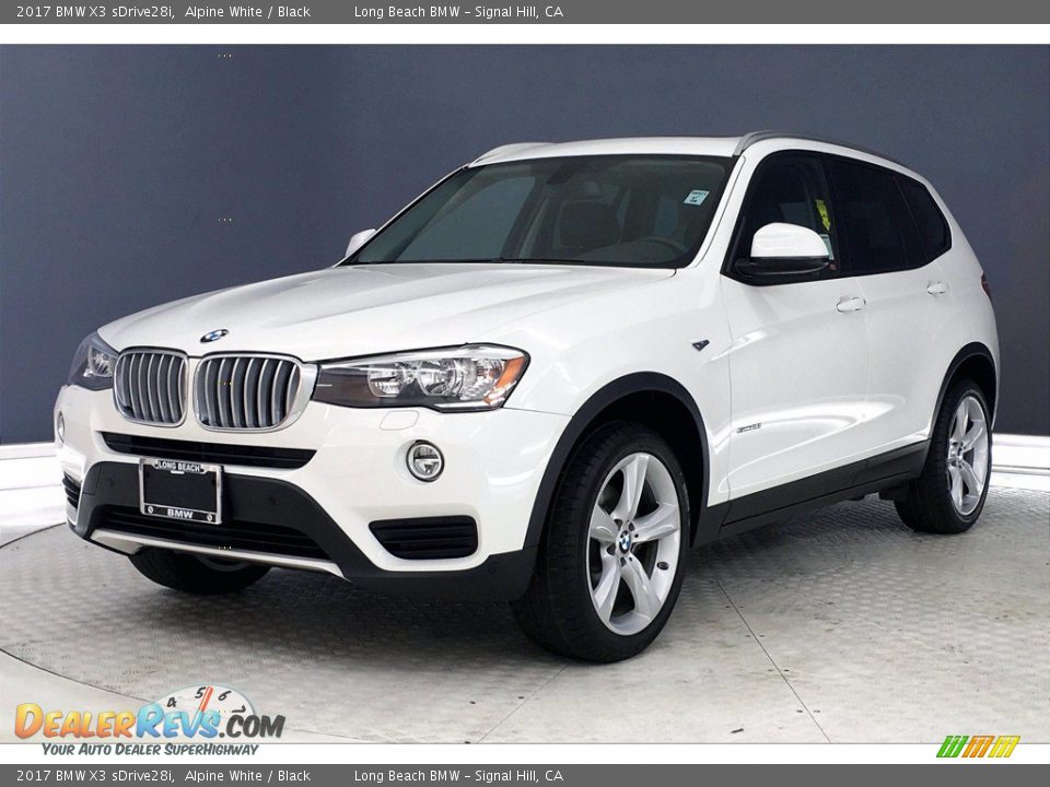 2017 BMW X3 sDrive28i Alpine White / Black Photo #12