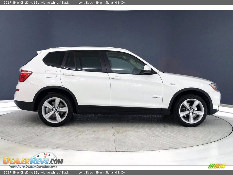 2017 BMW X3 sDrive28i Alpine White / Black Photo #14