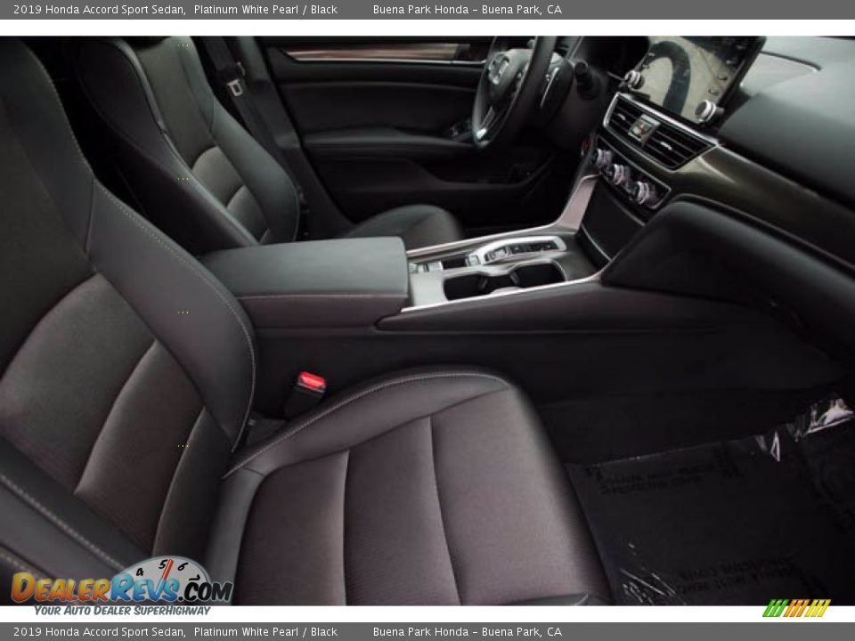 2019 Honda Accord Sport Sedan Platinum White Pearl / Black Photo #24