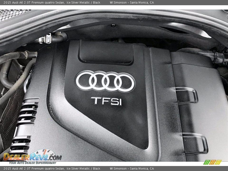 2015 Audi A6 2.0T Premium quattro Sedan Ice Silver Metallic / Black Photo #30