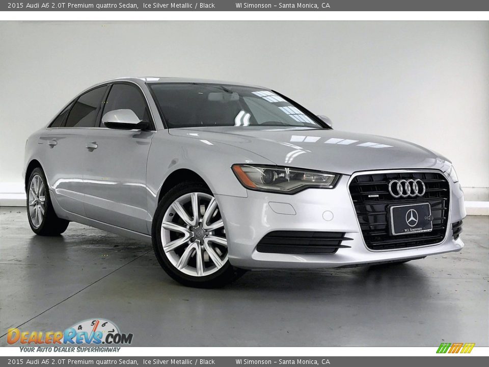 2015 Audi A6 2.0T Premium quattro Sedan Ice Silver Metallic / Black Photo #33