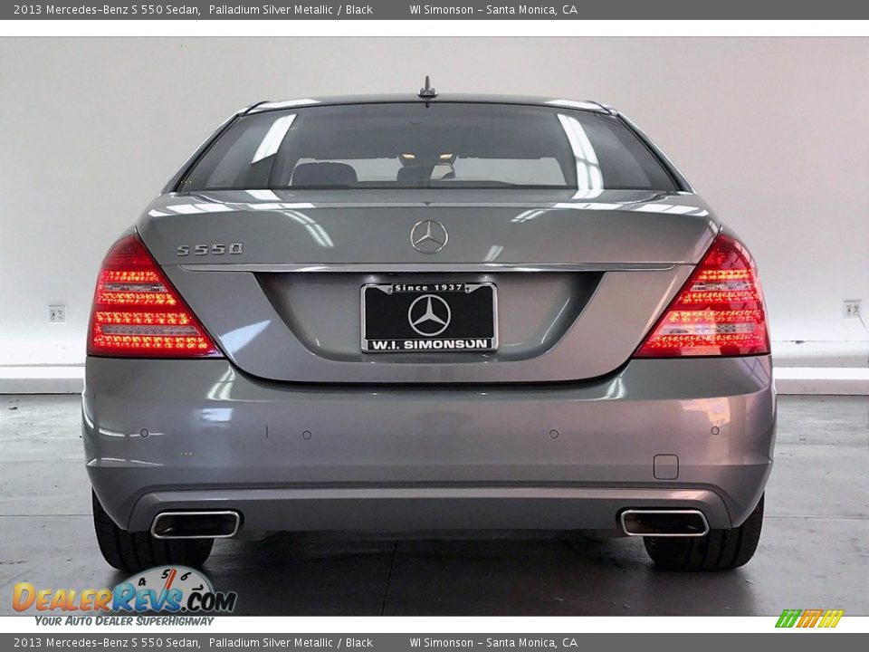 2013 Mercedes-Benz S 550 Sedan Palladium Silver Metallic / Black Photo #3