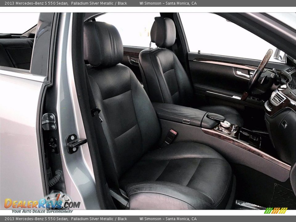 2013 Mercedes-Benz S 550 Sedan Palladium Silver Metallic / Black Photo #6